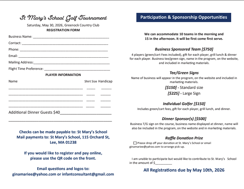⛳️ Golf Registration is Open! ⛳️
